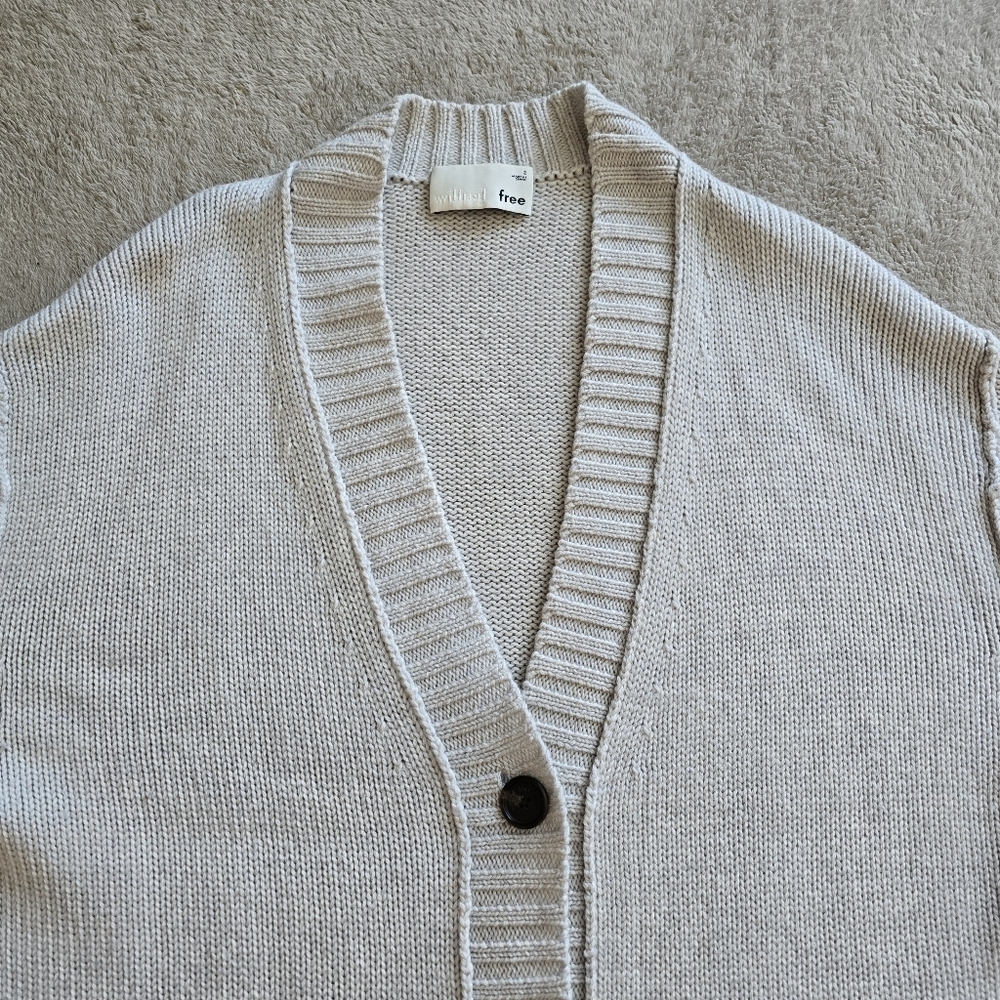 Aritzia Wilfred Free Velzen Merino Wool Oversized Grandpa Sweater size S - Picture 6 of 16